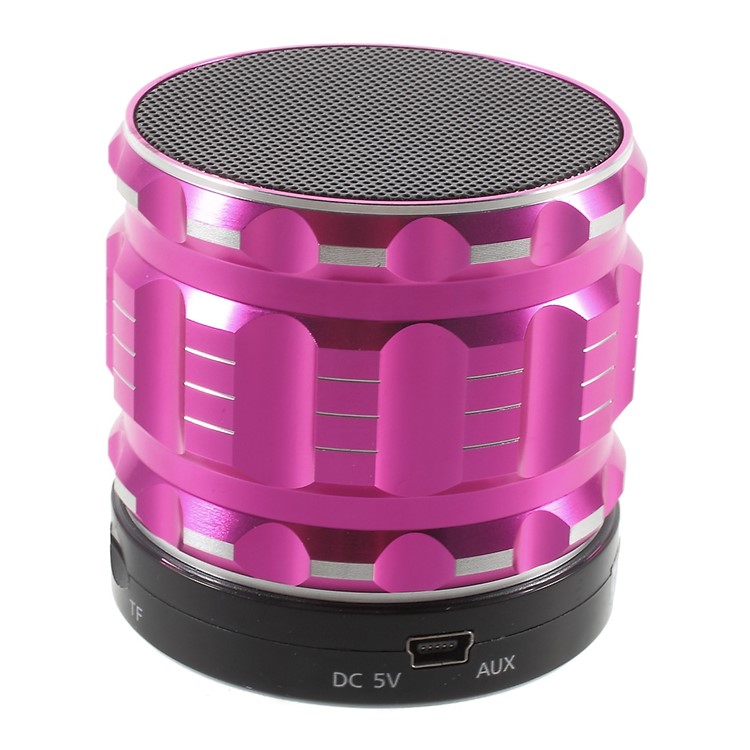 S28 Metal Shell Mini Stereo Bluetooth Speaker with Microphone for iPhone Samsung Sony - Rose-2