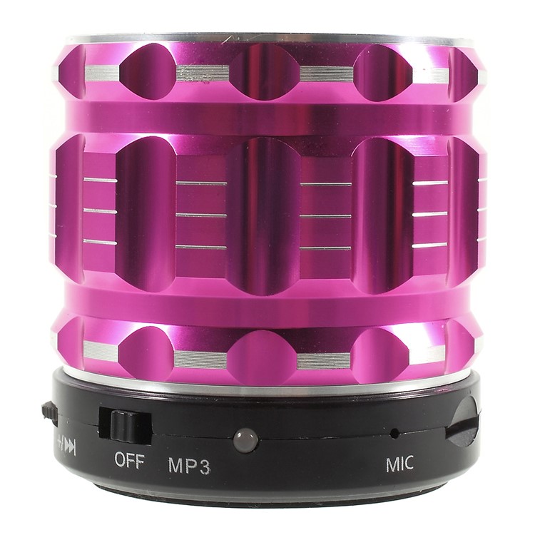 S28 Metal Shell Mini Stereo Bluetooth Speaker with Microphone for iPhone Samsung Sony - Rose-3