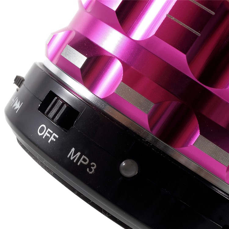 S28 Metal Shell Mini Stereo Bluetooth Speaker with Microphone for iPhone Samsung Sony - Rose-7