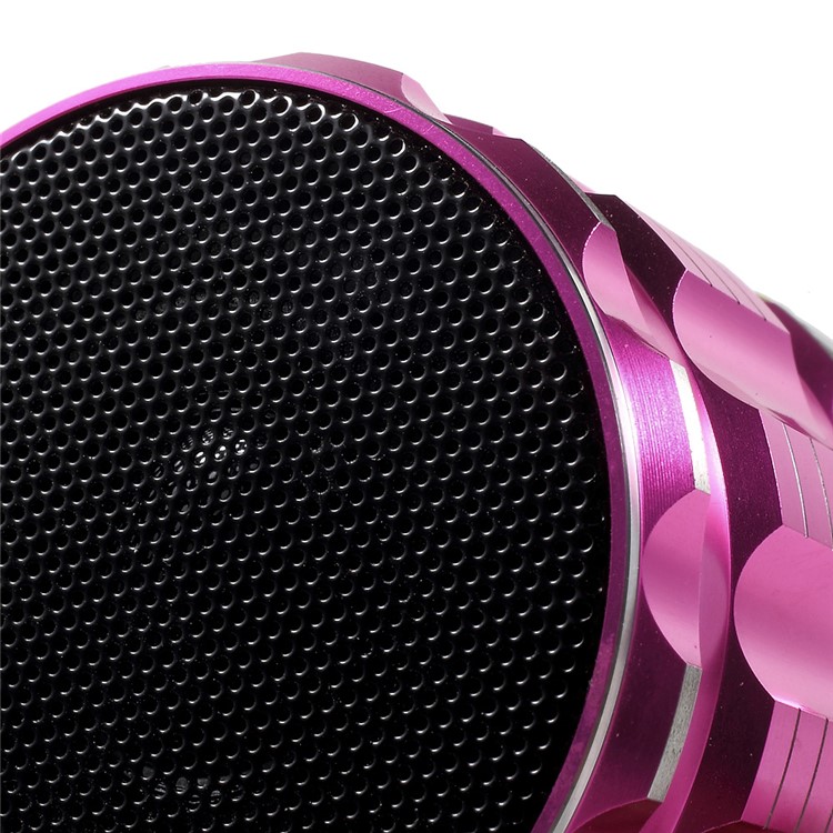 S28 Metal Shell Mini Stereo Bluetooth Speaker with Microphone for iPhone Samsung Sony - Rose-8