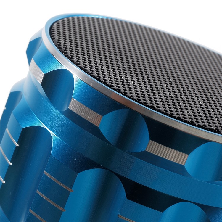 S28 Metal Shell Mini Stereo Bluetooth Speaker with Microphone for iPhone Samsung Sony - Blue-7