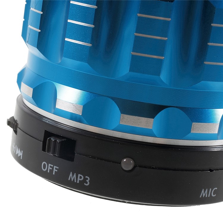 S28 Metal Shell Mini Stereo Bluetooth Speaker with Microphone for iPhone Samsung Sony - Blue-8