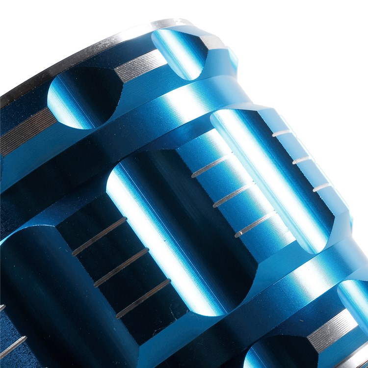 S28 Metal Shell Mini Stereo Bluetooth Speaker with Microphone for iPhone Samsung Sony - Blue-9