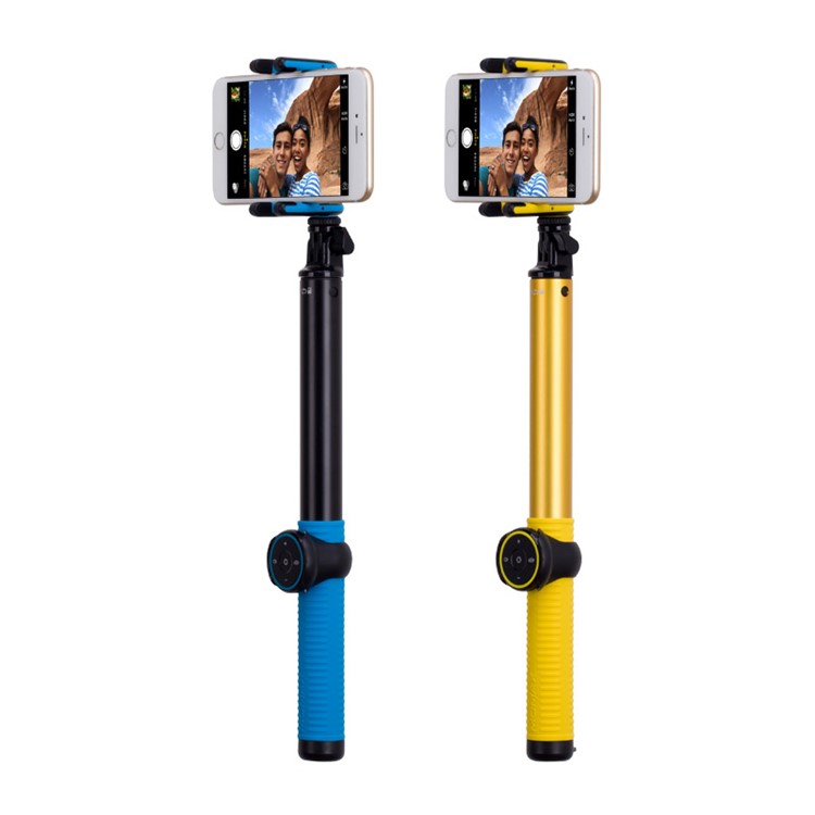 MOMAX Selfie Hero XL Touchless Stick Extendable Self-portrait Monopod - Blue / Yellow-11