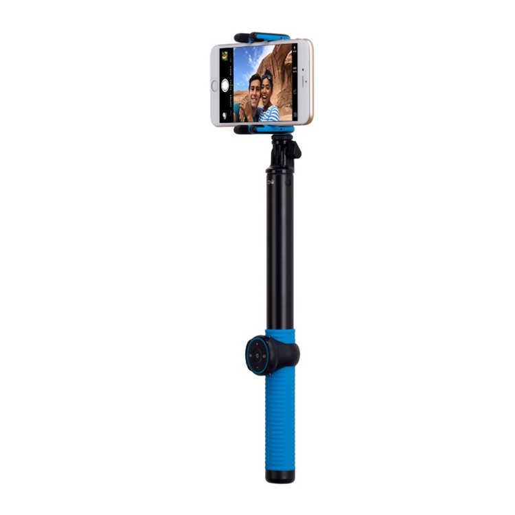 MOMAX Selfie Hero XL Touchless Stick Extendable Self-portrait Monopod - Blue / Yellow-4