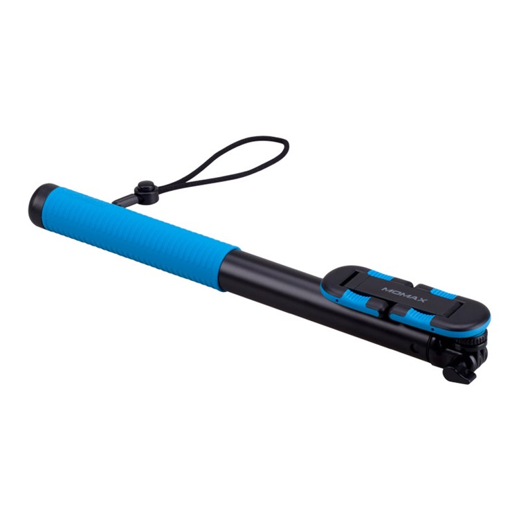 MOMAX Selfie Hero XL Touchless Stick Extendable Self-portrait Monopod - Blue / Yellow-5