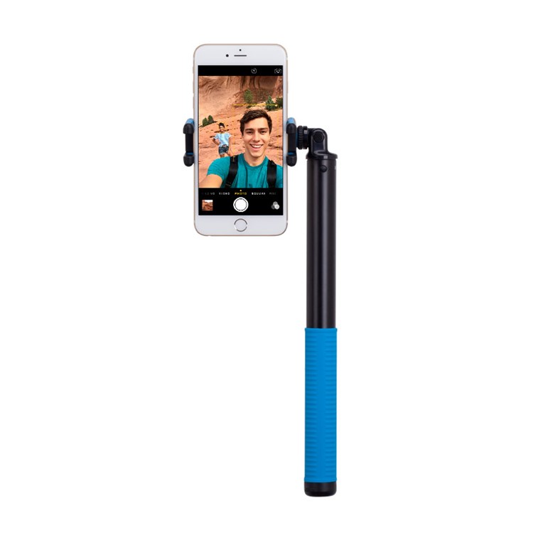 MOMAX Selfie Hero XL Touchless Stick Extendable Self-portrait Monopod - Blue / Yellow-8