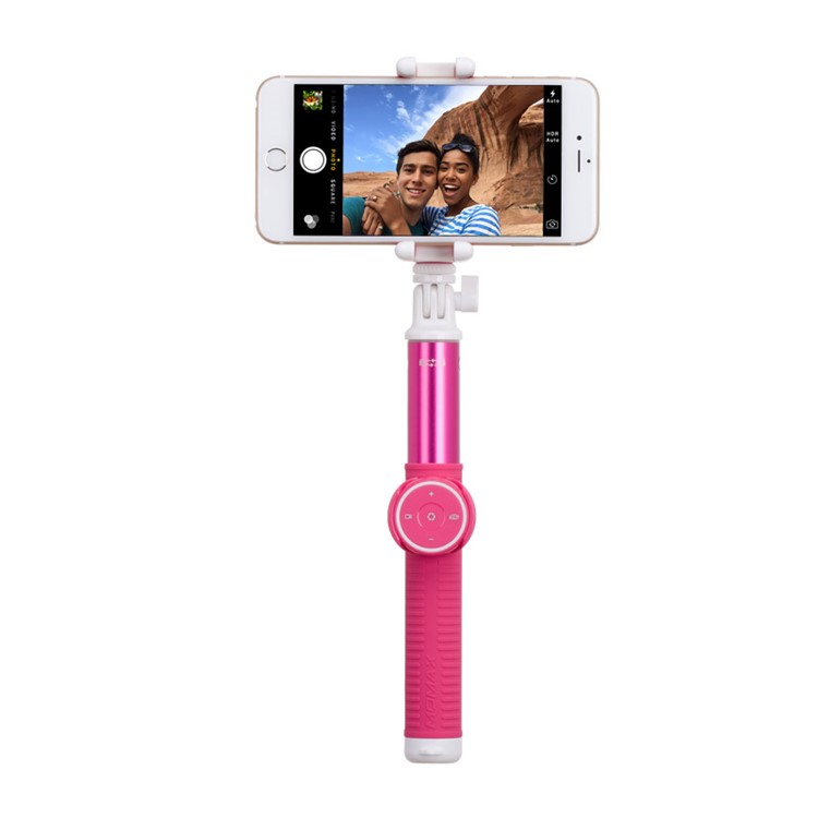 MOMAX Selfie Hero 100cm Touchless Selfie Pod with Bluetooth Remote Shutter - Rose-2