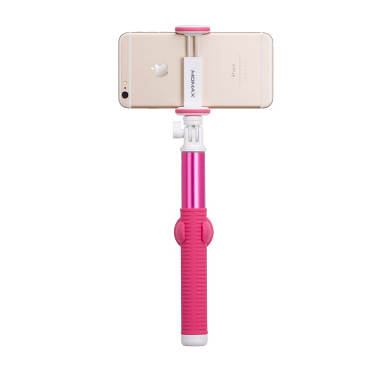 MOMAX Selfie Hero 100cm Touchless Selfie Pod with Bluetooth Remote Shutter - Rose-3