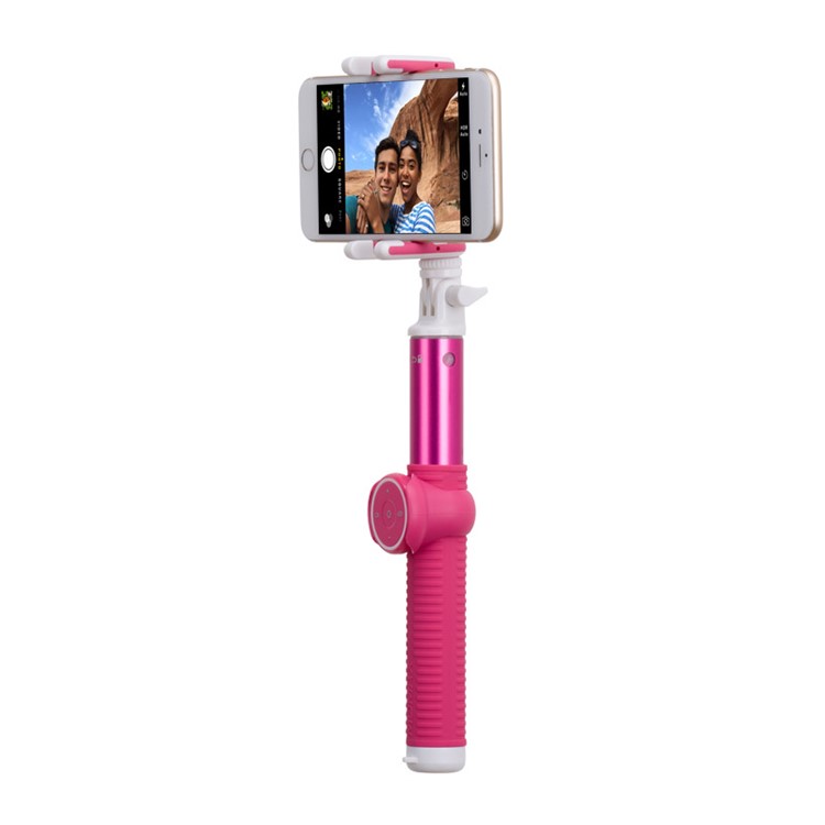 MOMAX Selfie Hero 100cm Touchless Selfie Pod with Bluetooth Remote Shutter - Rose-4