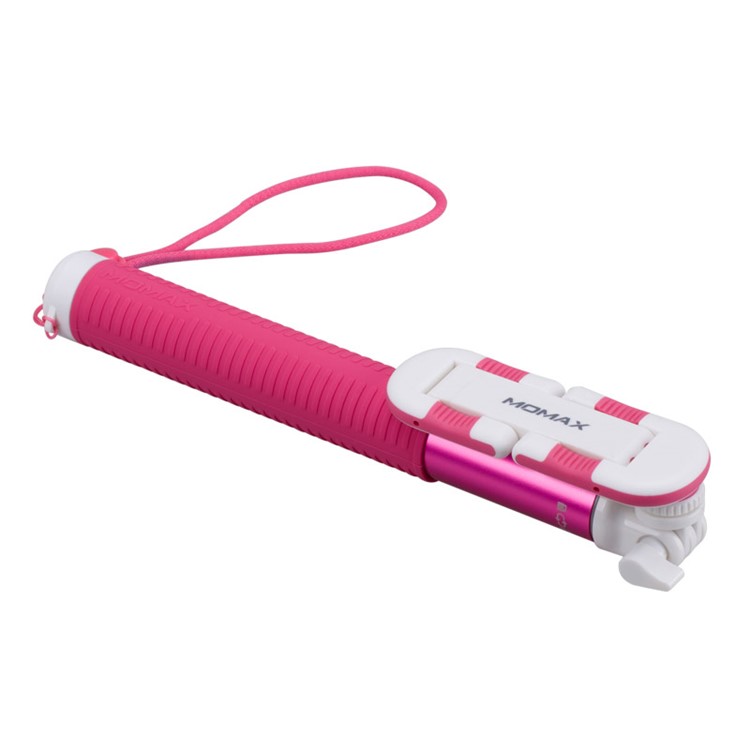 MOMAX Selfie Hero 100cm Touchless Selfie Pod with Bluetooth Remote Shutter - Rose-5