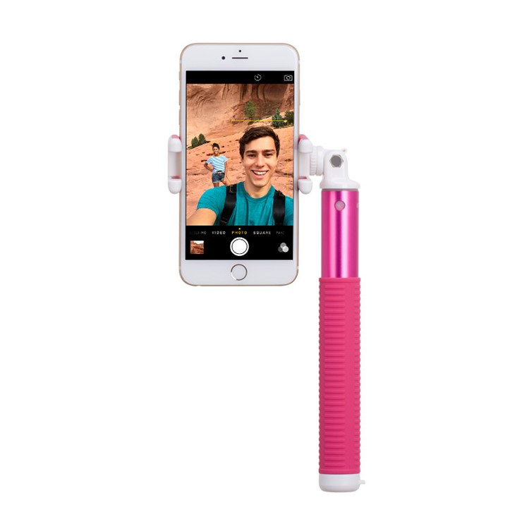 MOMAX Selfie Hero 100cm Touchless Selfie Pod with Bluetooth Remote Shutter - Rose-8