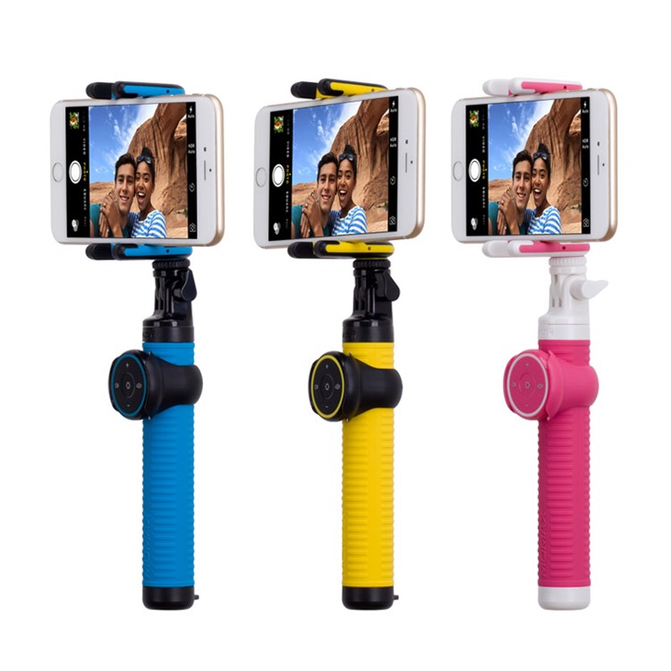 MOMAX Selfie Hero Touchless Gesture Shooting Bluetooth Selfie Stick Extendable, Max Length: 70cm - Blue-11