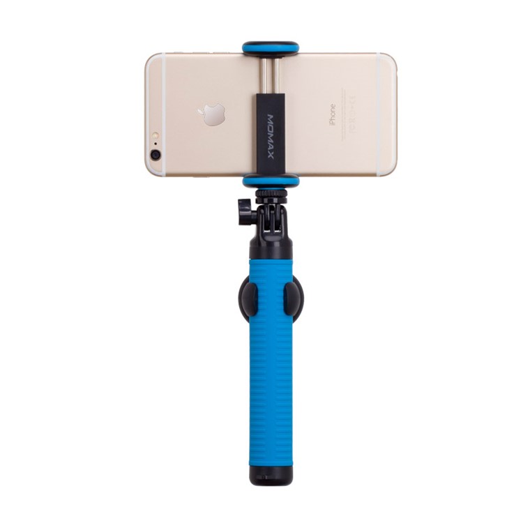 MOMAX Selfie Hero Touchless Gesture Shooting Bluetooth Selfie Stick Extendable, Max Length: 70cm - Blue-3