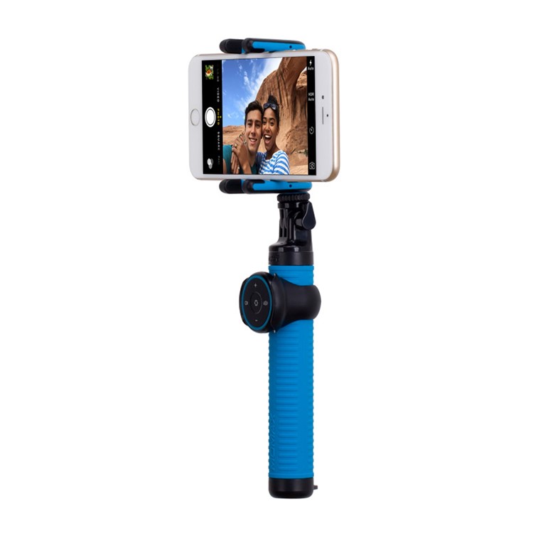 MOMAX Selfie Hero Touchless Gesture Shooting Bluetooth Selfie Stick Extendable, Max Length: 70cm - Blue-4