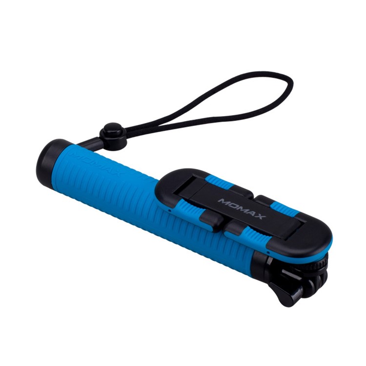 MOMAX Selfie Hero Touchless Gesture Shooting Bluetooth Selfie Stick Extendable, Max Length: 70cm - Blue-5