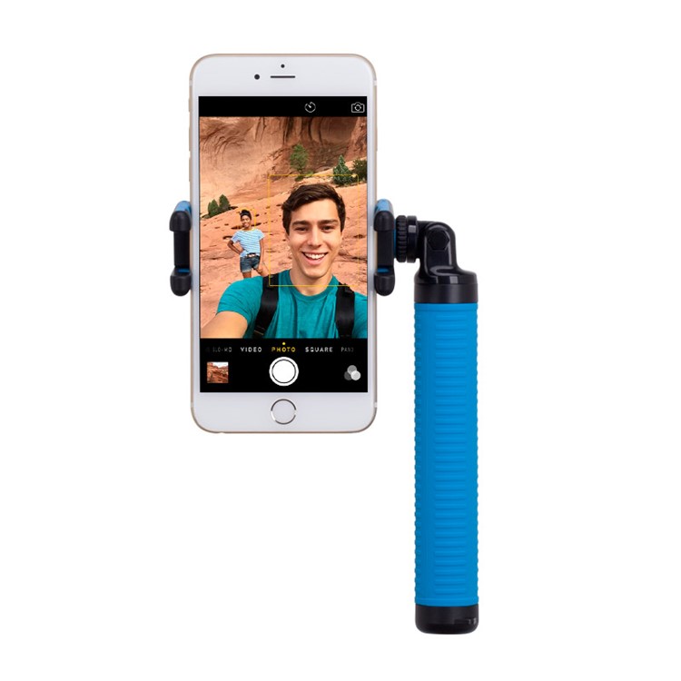 MOMAX Selfie Hero Touchless Gesture Shooting Bluetooth Selfie Stick Extendable, Max Length: 70cm - Blue-8