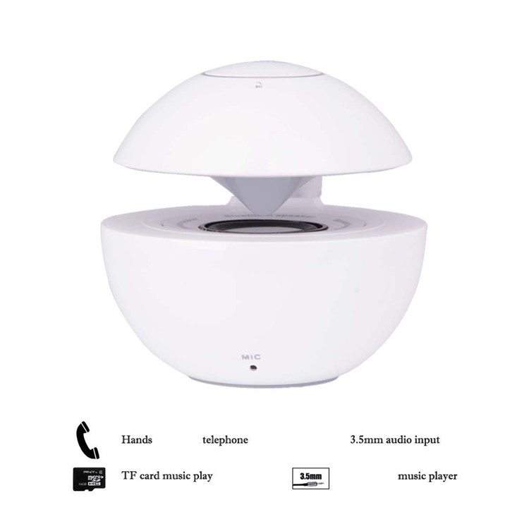 Swan BT-118 Touchable 3D Sound Bluetooth Speaker with TF / Aux-in / NFC - White-5