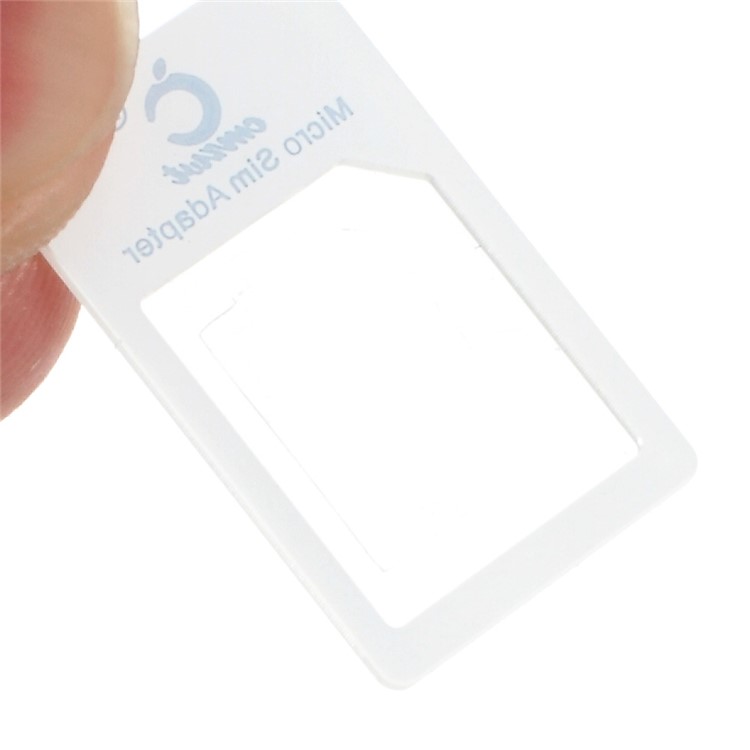 CMZWT 4 in 1 Nano SIM to Micro SIM / Standard SIM Card Adapter with Eject Pin for iPhone 6 6s / 6s Plus Etc - White-2