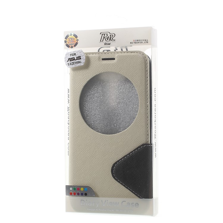 ROAR KOREA Diary View Window Leather Case for Asus Zenfone 2 Laser ZE550KL ZE551KL - White-9