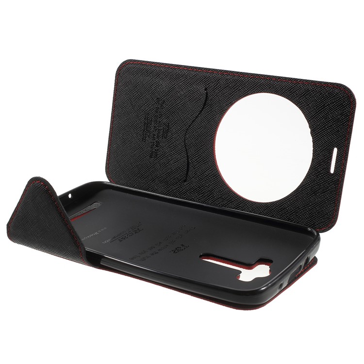 ROAR KOREA Diary View Window Leather Shell for Asus Zenfone 2 Laser ZE550KL ZE551KL - Red-5