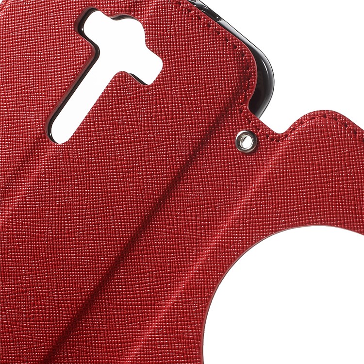 ROAR KOREA Diary View Window Leather Shell for Asus Zenfone 2 Laser ZE550KL ZE551KL - Red-6