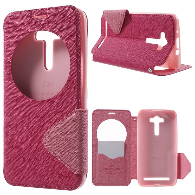 ROAR KOREA Diary View Window Leather Case for Asus Zenfone 2 Laser ZE550KL ZE551KL - Rose-1