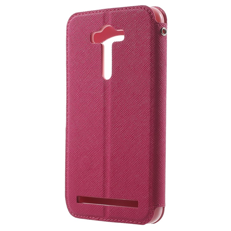 ROAR KOREA Diary View Window Leather Case for Asus Zenfone 2 Laser ZE550KL ZE551KL - Rose-2