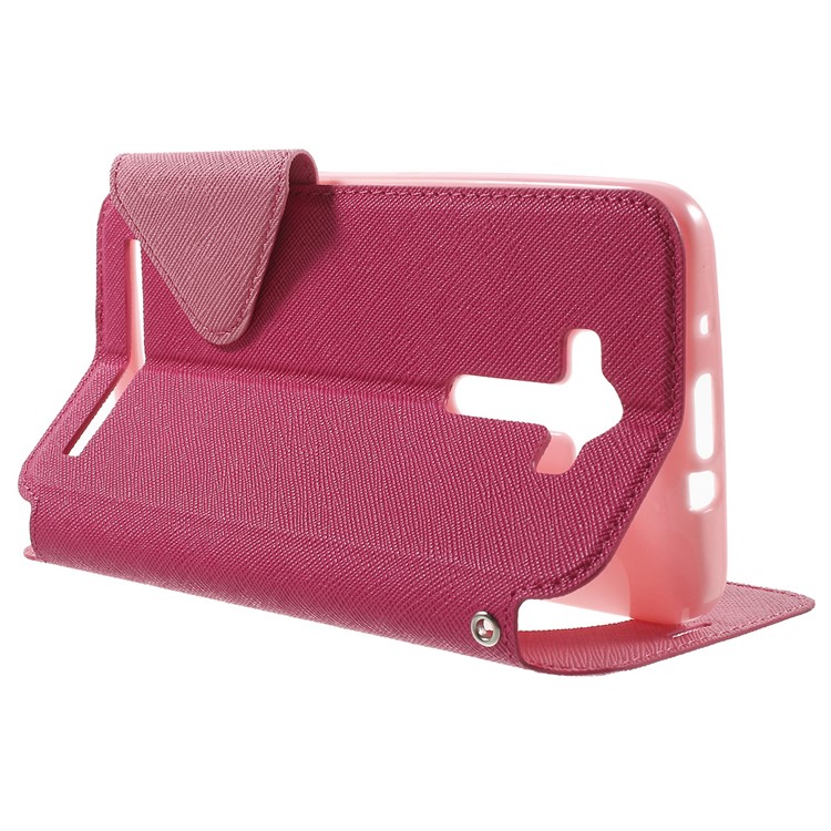 ROAR KOREA Diary View Window Leather Case for Asus Zenfone 2 Laser ZE550KL ZE551KL - Rose-3
