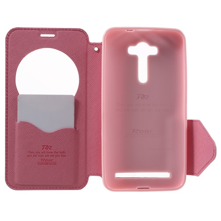 ROAR KOREA Diary View Window Leather Case for Asus Zenfone 2 Laser ZE550KL ZE551KL - Rose-4