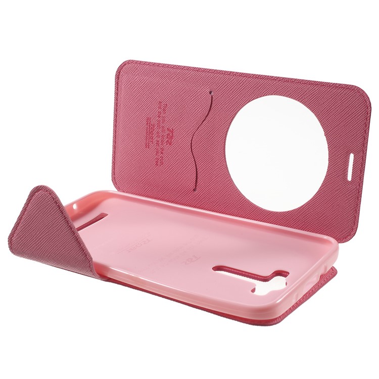ROAR KOREA Diary View Window Leather Case for Asus Zenfone 2 Laser ZE550KL ZE551KL - Rose-5