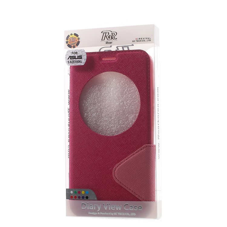 ROAR KOREA Diary View Window Leather Case for Asus Zenfone 2 Laser ZE550KL ZE551KL - Rose-9