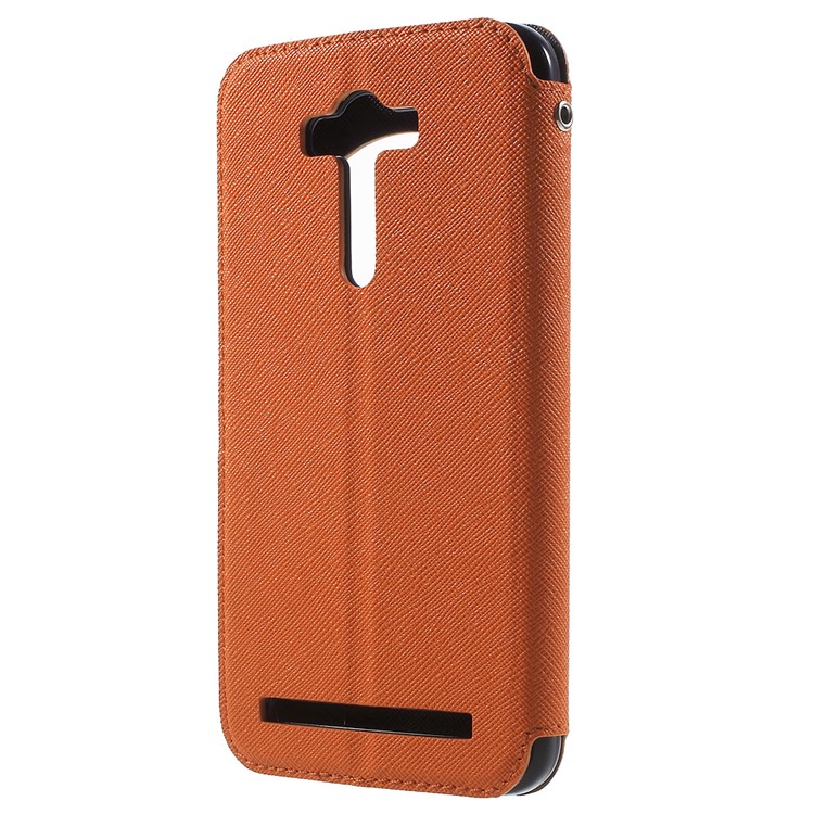 ROAR KOREA Diary View Window Leather Cover for Asus Zenfone 2 Laser ZE550KL ZE551KL - Orange-2