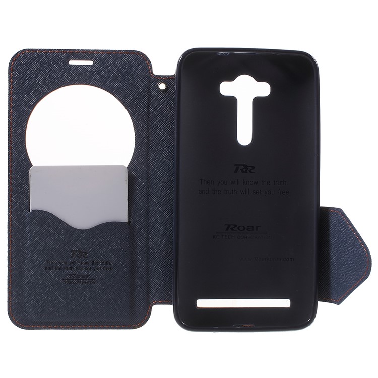 ROAR KOREA Diary View Window Leather Cover for Asus Zenfone 2 Laser ZE550KL ZE551KL - Orange-4