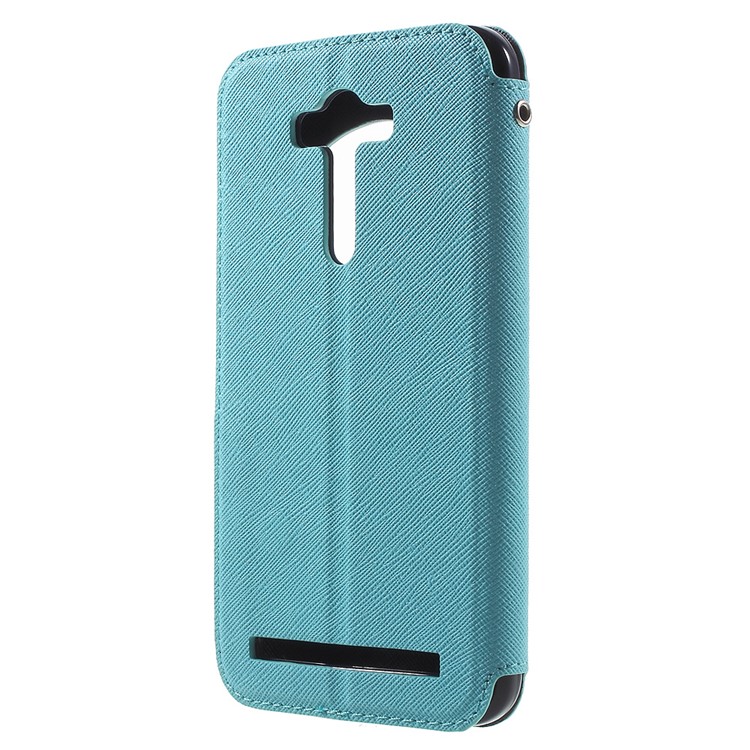 ROAR KOREA Diary View Window Leather Case for Asus Zenfone 2 Laser ZE550KL ZE551KL - Light Blue-2