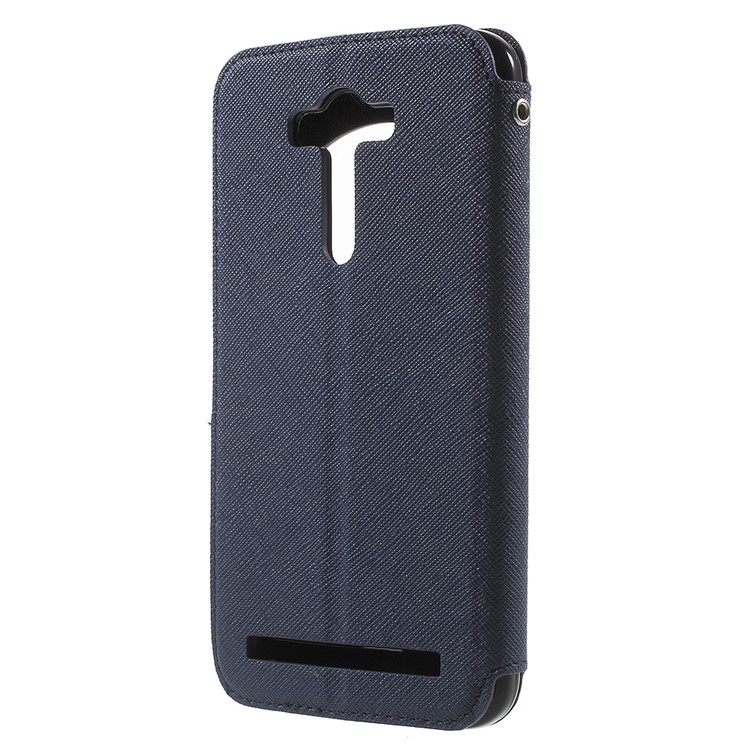 ROAR KOREA Diary View Window Leather Case for Asus Zenfone 2 Laser ZE550KL ZE551KL - Dark Blue-2