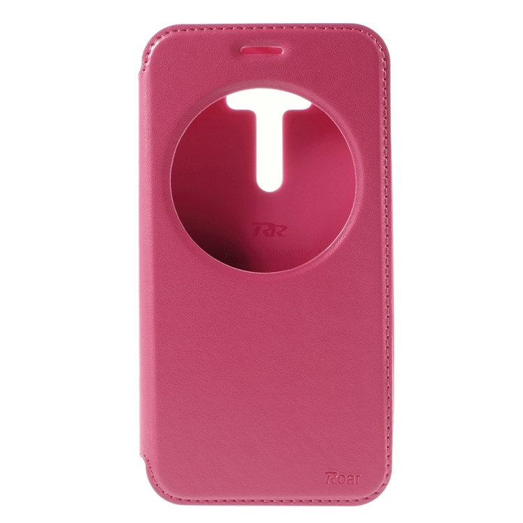 ROAR Noble Window View Leather Cover for Asus Zenfone 2 Laser ZE550KL ZE551KL - Rose-3