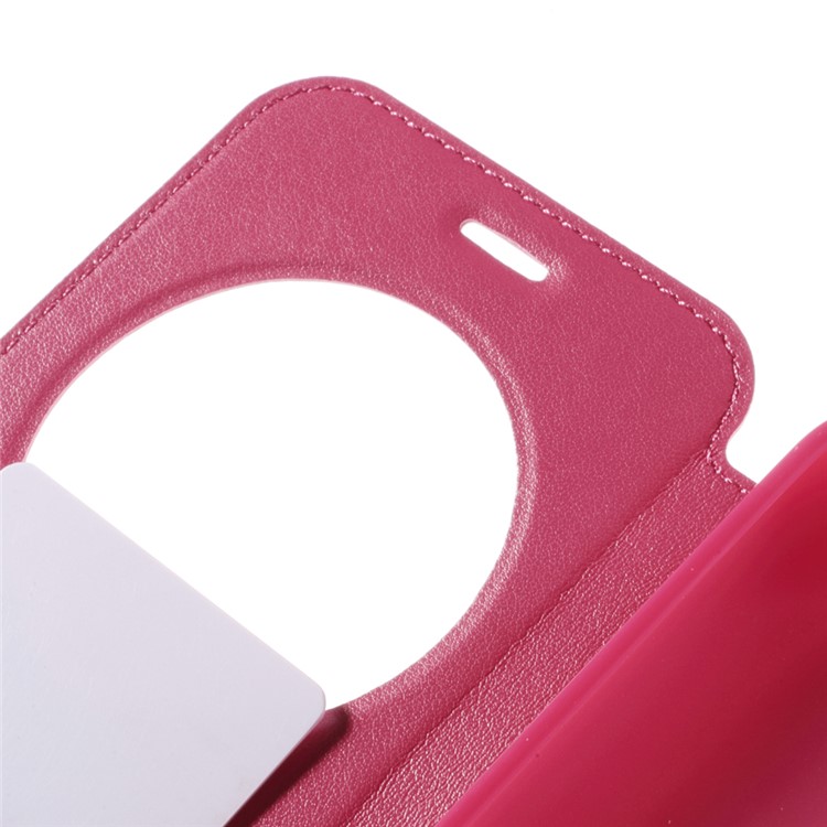 ROAR Noble Window View Leather Cover for Asus Zenfone 2 Laser ZE550KL ZE551KL - Rose-7