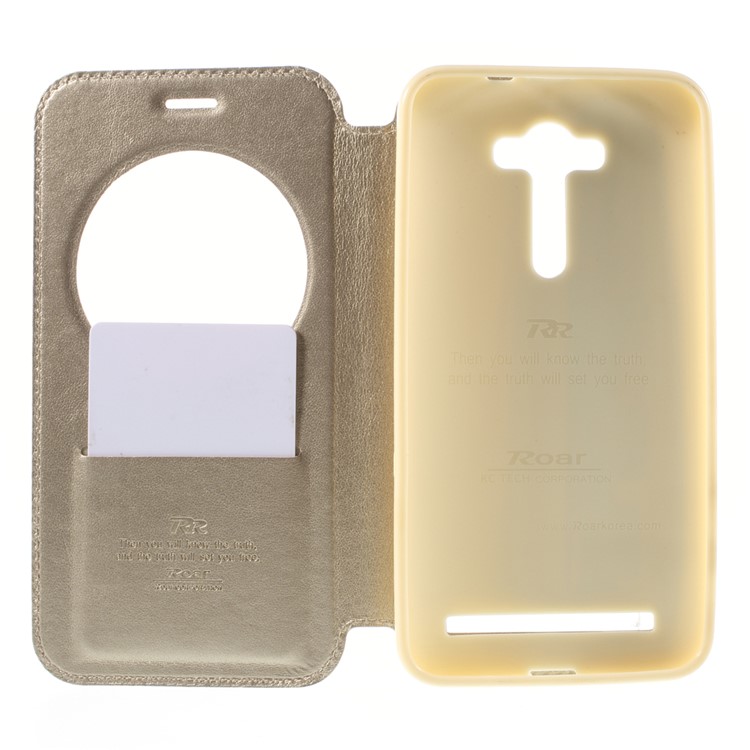 ROAR KOREA Noble Leather View Case for Asus Zenfone 2 Laser ZE550KL ZE551KL - Champagne-6