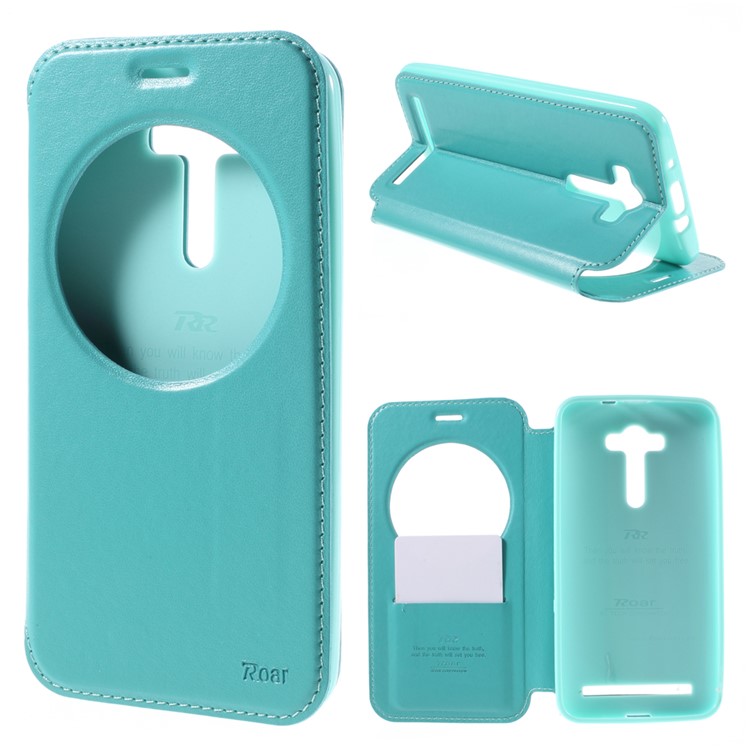 ROAR KOREA Noble Leather View Cover for Asus Zenfone 2 Laser ZE550KL ZE551KL - Baby Blue-1