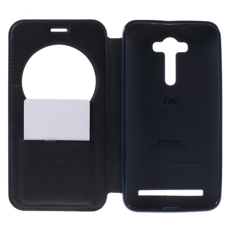 ROAR KOREA Noble Leather View Case for Asus Zenfone 2 Laser ZE550KL ZE551KL - Dark Blue-6