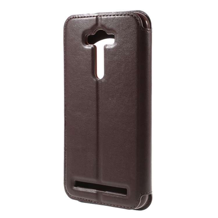 ROAR KOREA Noble Leather View Case Cover for Asus Zenfone 2 Laser ZE550KL ZE551KL - Coffee-2