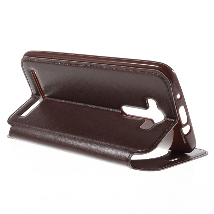 ROAR KOREA Noble Leather View Case Cover for Asus Zenfone 2 Laser ZE550KL ZE551KL - Coffee-5