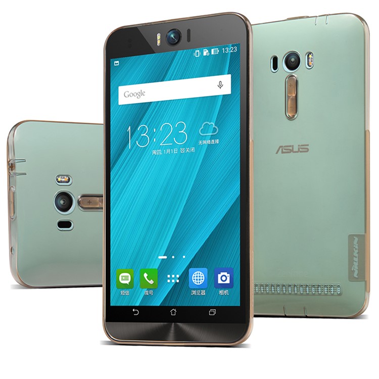 NILLKIN 0.6mm Nature Slim Gel TPU Cover for Asus Zenfone Selfie ZD551KL - Brown-6