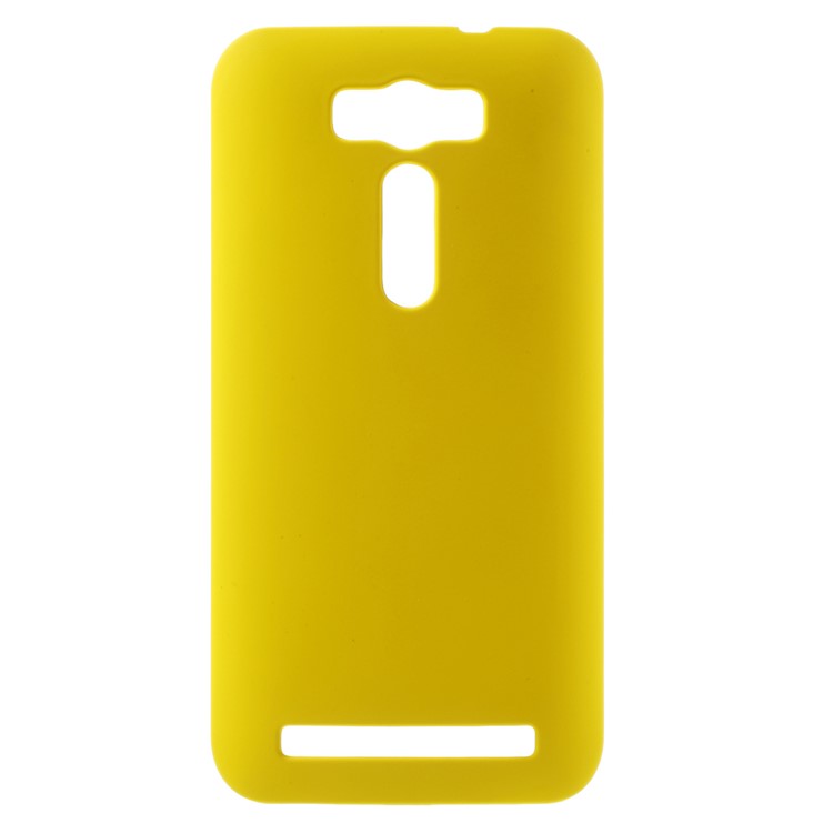 Rubberized Hard Plastic Cover for Asus Zenfone 2 Laser ZE500KL 5.0-inch - Yellow-1