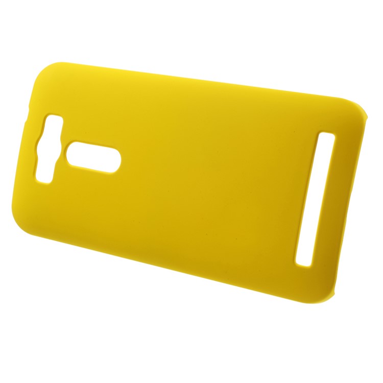 Rubberized Hard Plastic Cover for Asus Zenfone 2 Laser ZE500KL 5.0-inch - Yellow-2