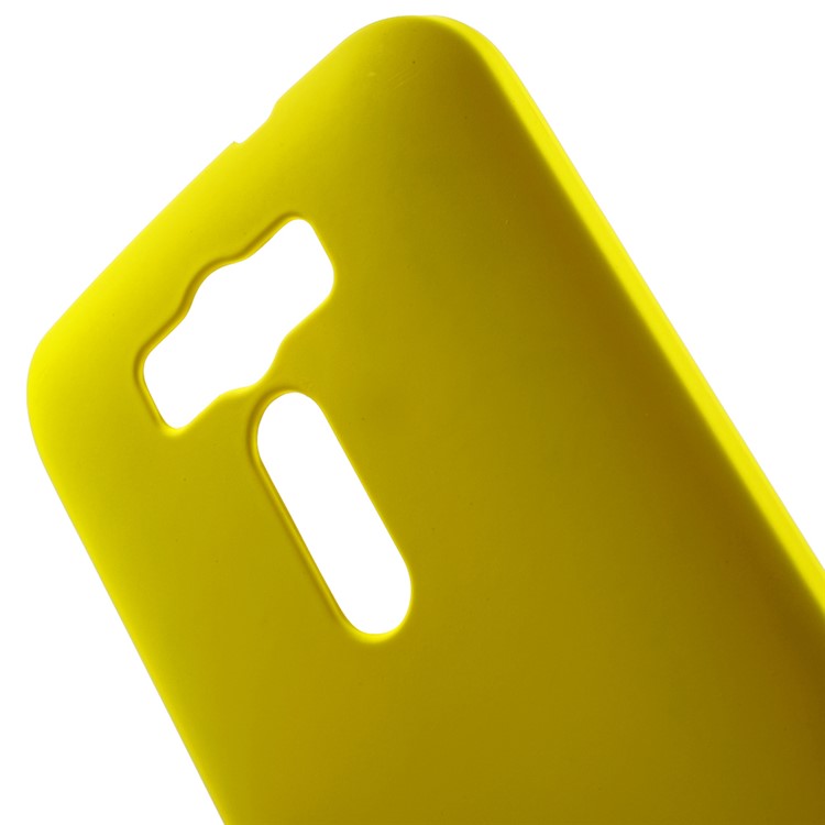 Rubberized Hard Plastic Cover for Asus Zenfone 2 Laser ZE500KL 5.0-inch - Yellow-4