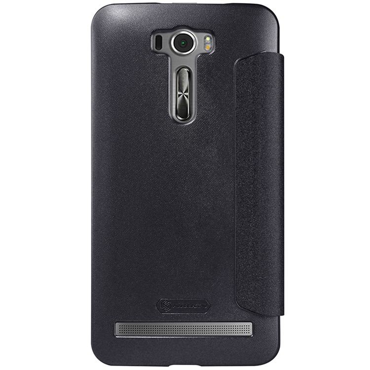 NILLKIN Sparkle Series Smart View Leather Case for Asus Zenfone 2 Laser ZE600KL ZK601KL - Black-2
