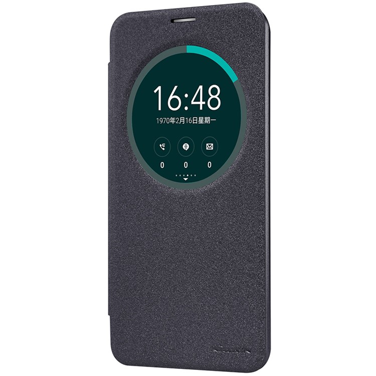 NILLKIN Sparkle Series Smart View Leather Case for Asus Zenfone 2 Laser ZE600KL ZK601KL - Black-5