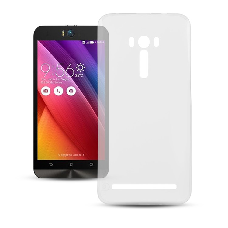 LENUO Lotto Series Slim TPU Phone Case for Asus Zenfone Selfie ZD551KL - Transparent-1